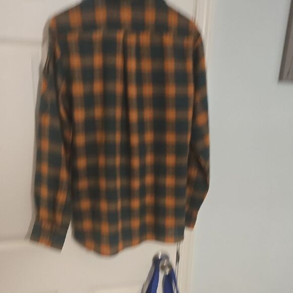 Vibrant Orange and Green Casual Button Down Shirt 1970s - Picture 9 of 9